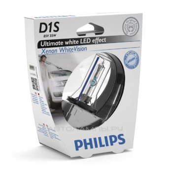 D1S 85V-35W (PK32d-2)  6000K WhiteVision (Philips) 85415WHVS1
